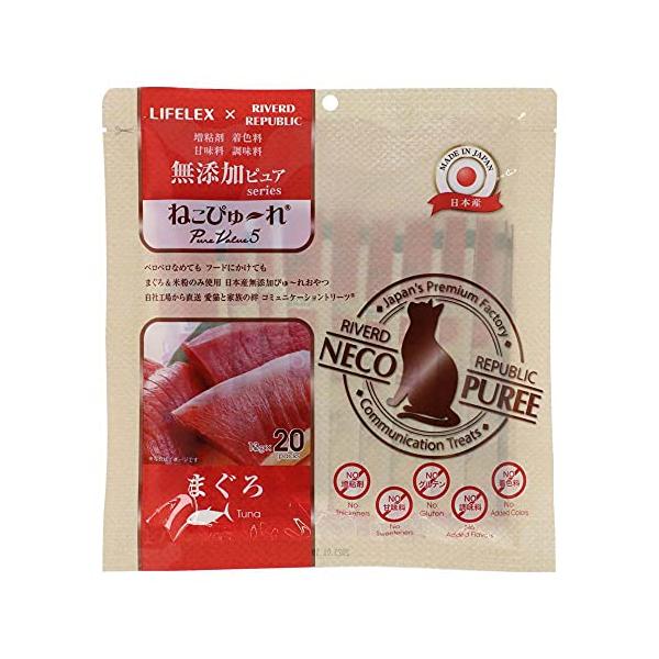 他サイト： コーナン オリジナル LIFELEX ネコのおやつ ねこぴゅーれ 無添加まぐろ 13g×20パック 日本製の商品画像