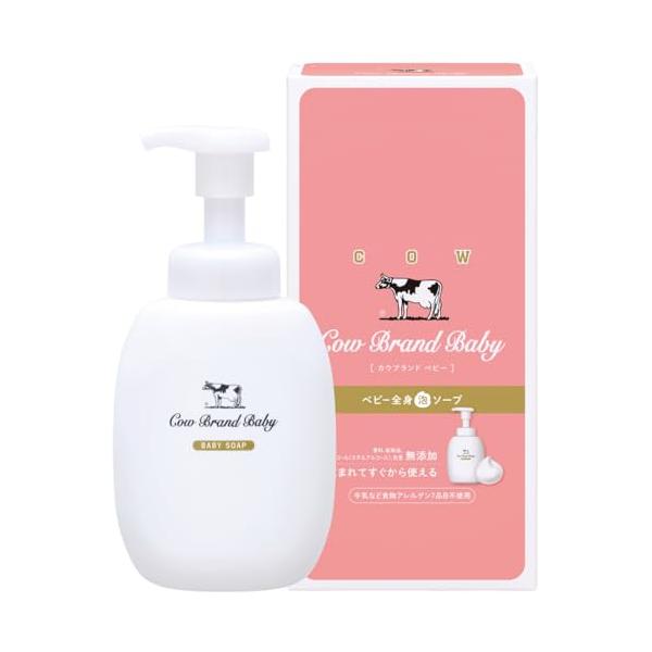 他サイト： カウブランドベビー 全身泡ソープ ポンプ付 400mL 食品成分90％ 目にしみにくい 低刺激の商品画像