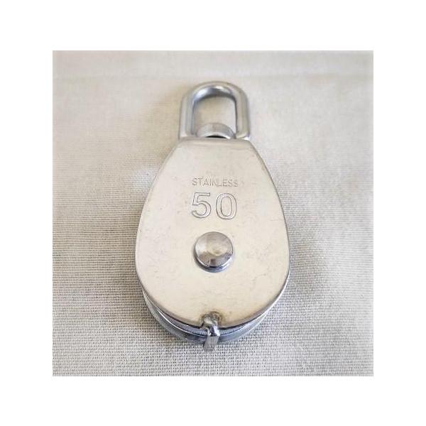 滑車 ステンレス製船で使った残りの滑車です。新品未使用です。小傷等あります。