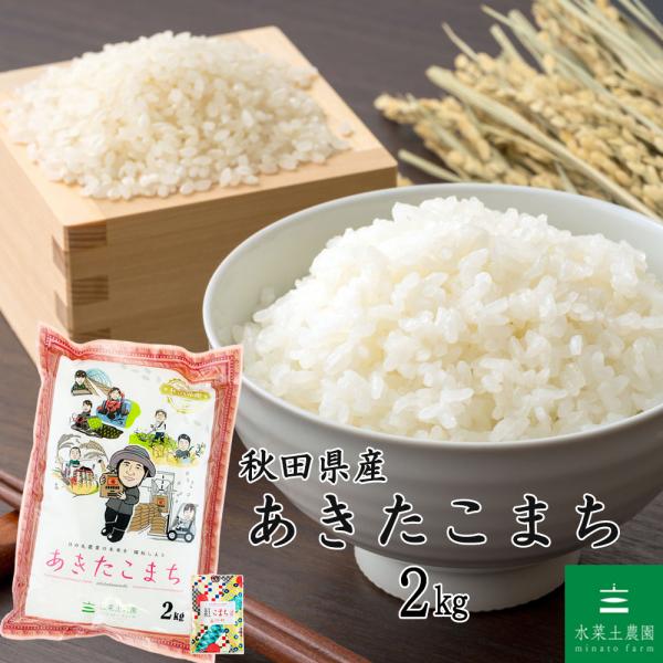 あきたこまち 米 お米 精米 2kg 白米 秋田県産 農家直送 古代米お試し
