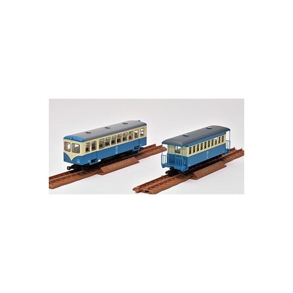 鉄道　猫屋線　キハ12・ホハ2形新塗装/キハ185（新塗装）・ホワ7 2両セット ジオコレ 猫屋線 キハ12・ホハ2形新塗装 ナローゲージ80 トミーテック
