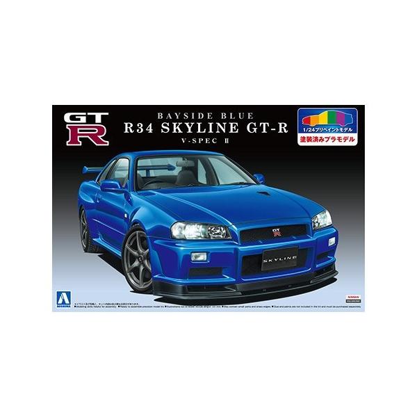 NISSAN SKYLINE GT-R (R34) プラモデル タミヤ 1/24 スポーツカーシリーズ ニッサン スカイライン GT-R