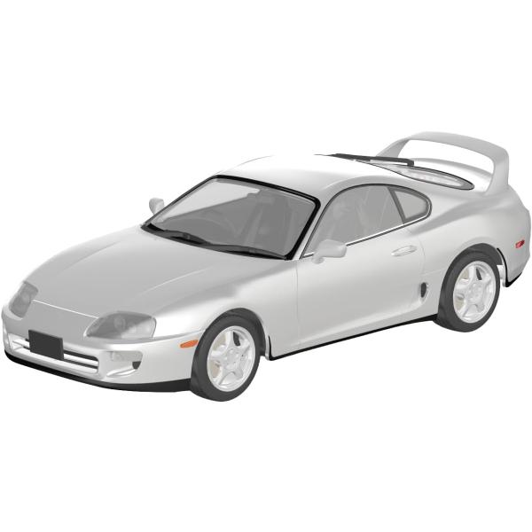 No.08-SW 1/24 JZA80 スープラ 1996 スーパーホワイトII アオシマ 楽プラ スナップカー プラモデル