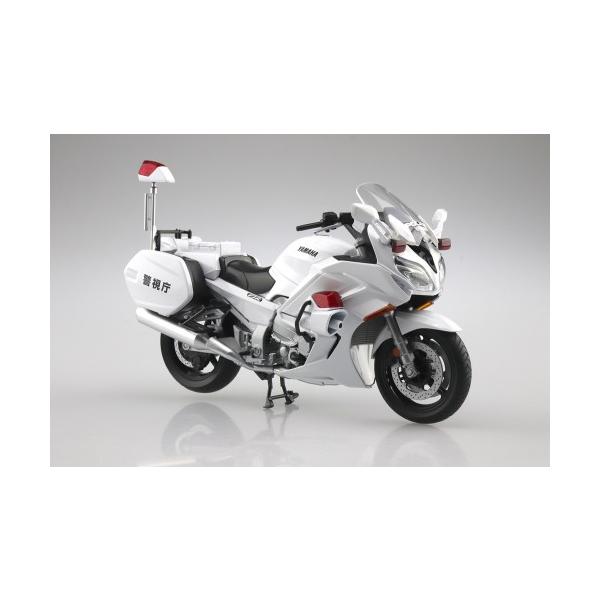 YAMAHA FJR 1300P 警視庁白バイ　1/12 プラモデル完成品 アオシマ、完成品モデル「YAMAHA FJR1300P 白バイ（警視庁）」9