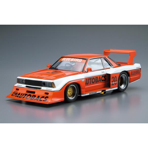No.24 1/24 ニッサン KY910 ブルーバードスーパーシルエット 83 アオシマ ザ・モデルカー プラモデル