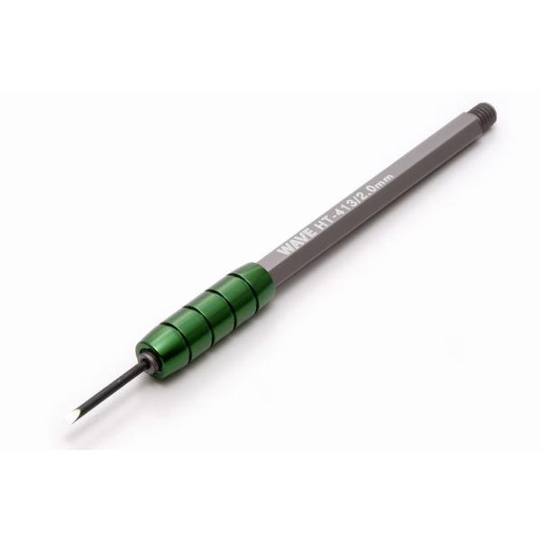 他サイト： （ネコポス複数でも270円 沖縄不可）ウエーブ HG 細幅彫刻刀 平刀 刃幅2.0mm  HT-413の商品画像