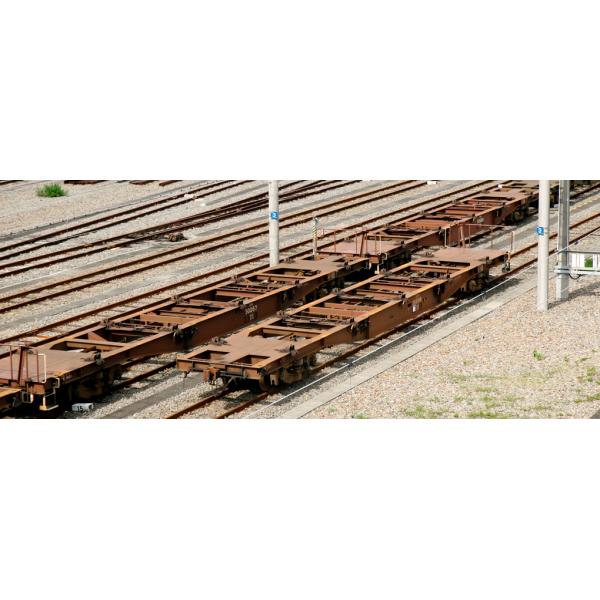 10-1317 コキ50000(グレー台車)コンテナ無積載 11両セット カトー N