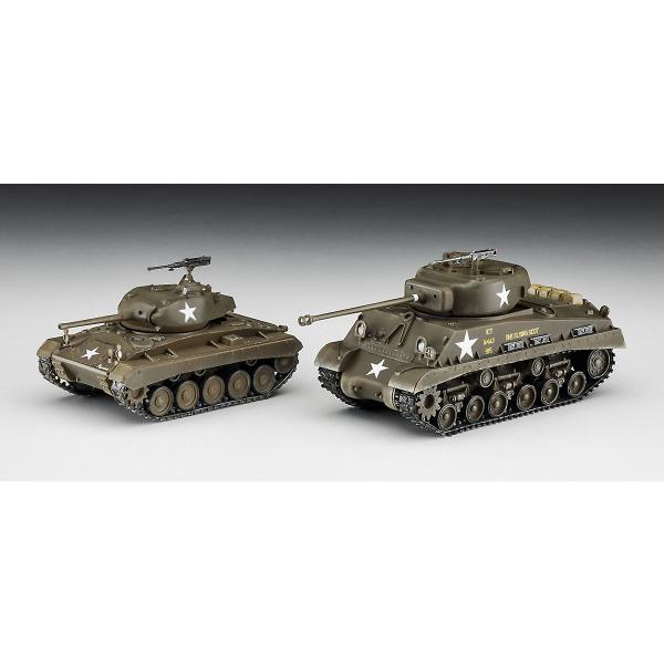 1/72 M4A3E8 シャーマン &amp; M24 チャーフィー アメリカ陸軍主力戦車 コンボ ハセガワ 30068 限定品
