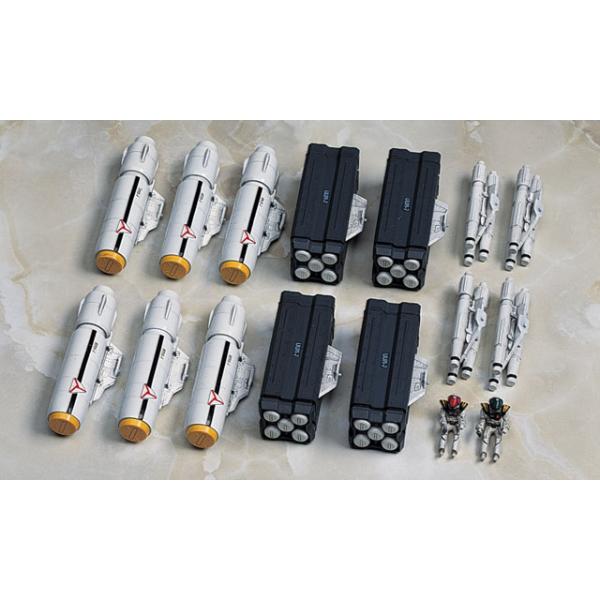 ※お客様ご都合のキャンセル不可。※ 画像はイメージです。※未組み立て※写真はキットを組み立て・塗装したものです。パーツ数 … 90VF-1ファイター（ノーマル）＆スーパーバルキリー用の翼下面搭載武装(3種)と劇場版パイロットフィギュア(プラ...