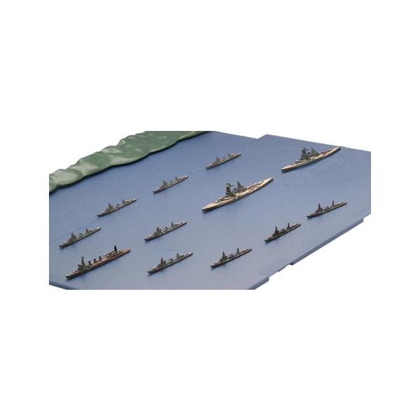 ※画像はキットを組み立て・塗装したものです。         新設計の軽巡「五十鈴」を含み、サボ島沖海戦での五藤少将率いる重巡青葉艦隊、ガ島砲撃に成功した戦艦金剛・榛名艦隊をあわせて再現！