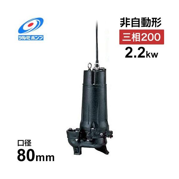ツルミポンプ 汚水用 水中ポンプ ハイスピンポンプ 80U22.2 (非 ツルミポンプ 汚水用 水中ポンプ ハイスピンポンプ 80U22.2 (非