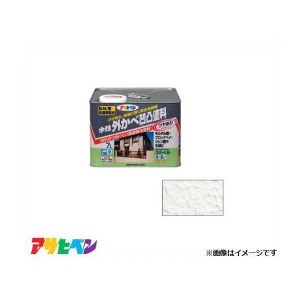 アサヒペン 水性外かべ凹凸塗料ツヤあり 7L (ペンキ・ラッカー) 価格 