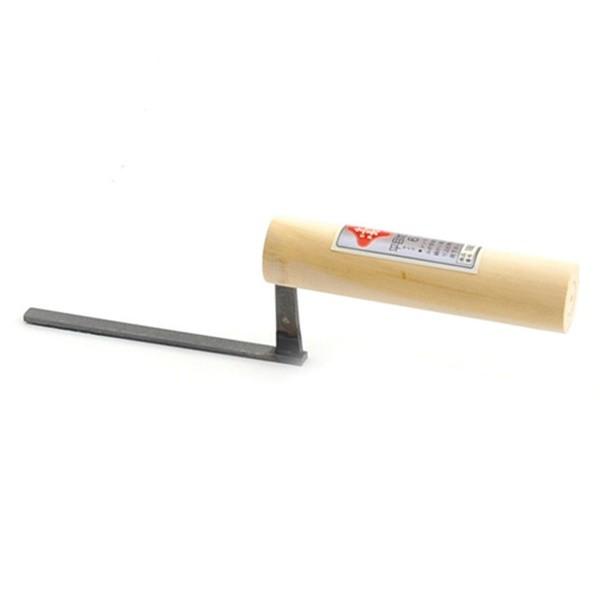 【メール便】赤長 平目地鏝 6MM 4977292160506 [大工道具 左官鏝 目地鏝]