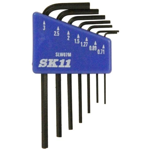 他サイト： 【メール便】SK11 マイクロ六角棒レンチセット SLW07M 4977292209472 [六角棒レンチセット]の商品画像