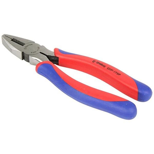 【取寄品】【メール便】[ペンチ]※ご注意・非絶縁工具です。電気の通じた回路には使用しないで下さい。・用途以外には使用しないで下さい。E-Value ペンチ 成型G EDP-175P 4977292235211手にやさしいソフトグリップ付きで...