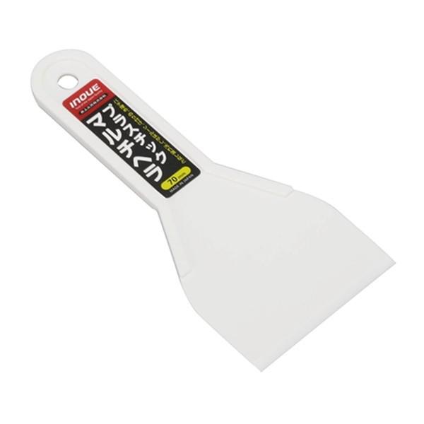 【メール便】イノウエ プラスチックマルチヘラ70 12704 4530545100164 [大工道具 左官鏝 デコレーションツール]