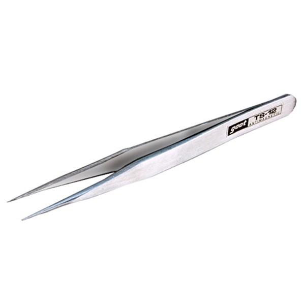 他サイト： 【メール便】グット 精密ピンセット TS-12 4975205420037 [精密 ピンセット]の商品画像