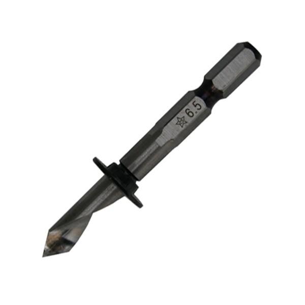 他サイト： 【メール便】スターエム 六角軸波板キリ 6.5MM 4962660561658 [先端工具 木工アクセサリ 穴あけ ]の商品画像