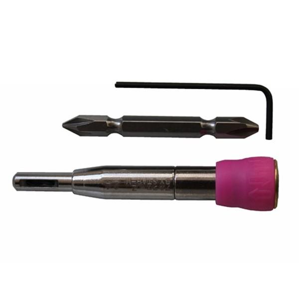 【取寄品】【メール便】[先端工具 木工アクセサリ 下穴錐]※ご注意・2500回転/分以下の電動工具でご使用ください。スターエム センター一発 S 4962660900211ビス取付穴の中心に一発で穴があきます。手摺金具・丁番取付け穴あけ用2...