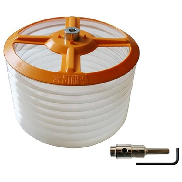 【取寄品】[木工アクセサリ 木工]スターエム あんぜんカバーA 120MMヨウ 4962660360503自在錐での穴あけ作業を安定・安全・清潔に行えます。自在錐シリーズに取付けて使用するあんぜんカバー■仕様・120mmまでの自在錐対応・ソ...