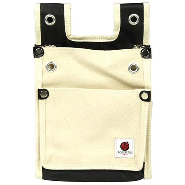SK11 帆布鳶用腰袋2段BS 白 TSH-2DBS-WH 4977292147927 [収納用品 腰袋