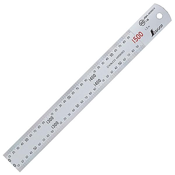 他サイト： シンワ測定 直尺 シルバー 1500mm 13056 4960910130562の商品画像