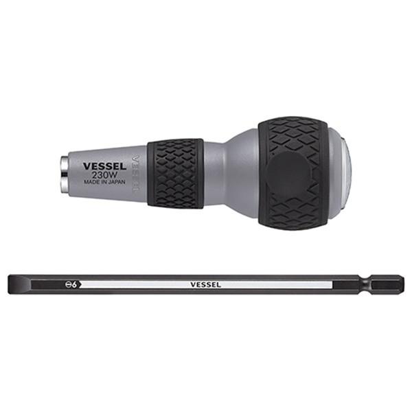 ベッセル(VESSEL) ボールグリップ差替貫通DV 230W-6 4907587105202