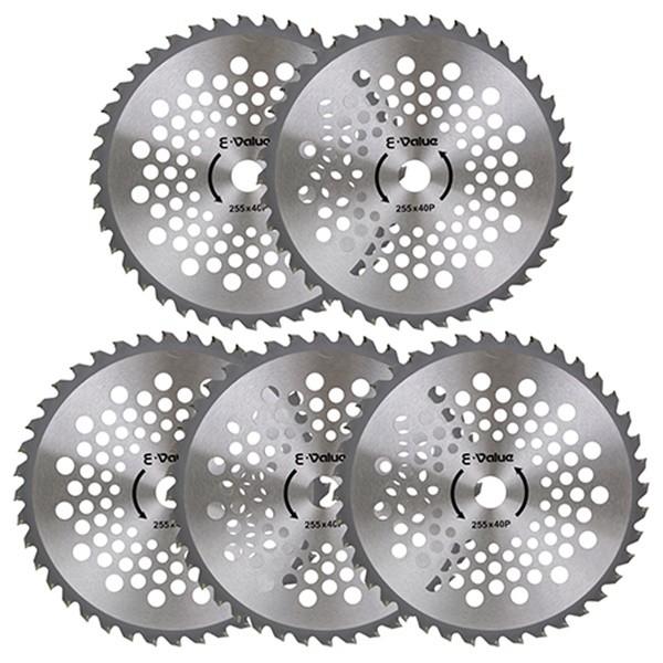 他サイト： E-Value 軽量タイプチップソー 5枚組 ETT-255X40PX5P 4977292643917の商品画像