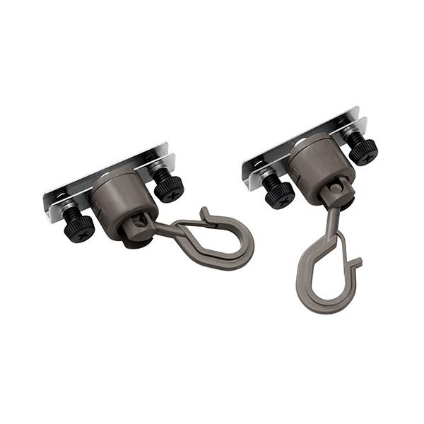 【取寄品】【メール便】風にあおられても外れにくいです。■用途シェードオーニングの取り付け部材。■機能すだれやオーニングの取り付けに最適です。窓サッシ用です。■仕様耐荷重：2kgまで(2個取付時)2個組サイズ：約幅6cm×奥行5cm×高さ7c...