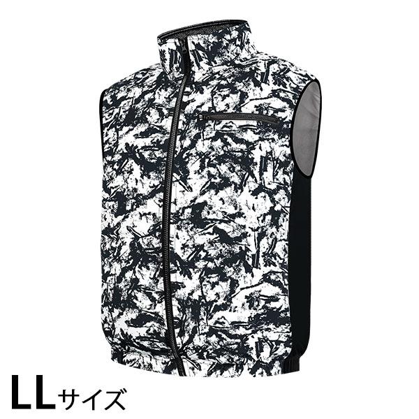 COVELL 空調冷風服単品 ベスト 白黒迷彩 LL P002-6-LL [コベル EF