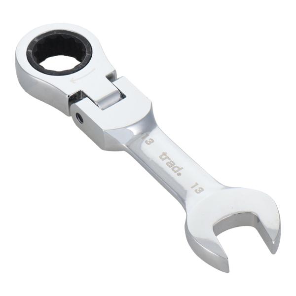 他サイト： 【メール便】trad 首振り72角コンビネーションギアレンチショート 13mm TRG-13SFの商品画像