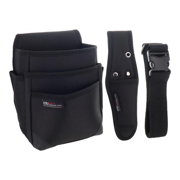 DBLTACT 3段腰袋3点セット ブラック DT-3SET-BK
