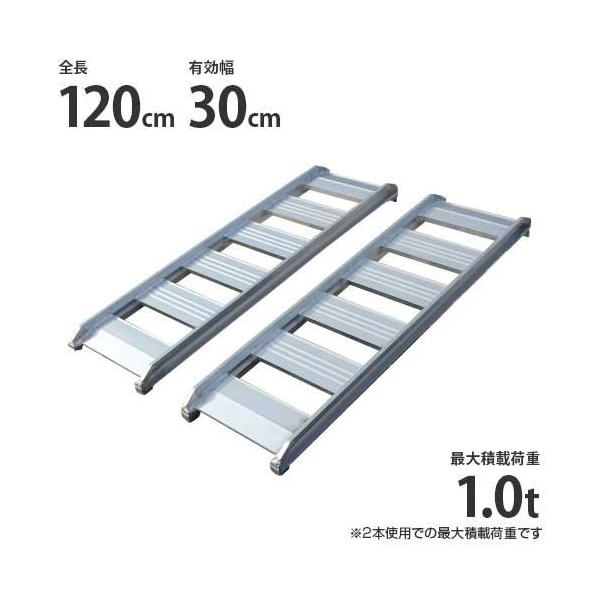 シンセイ あぜこし用アルミブリッジ 120-30-1.0t 2本セット シンセイ あぜこし用アルミブリッジ 120-30-1.0t 2本セット