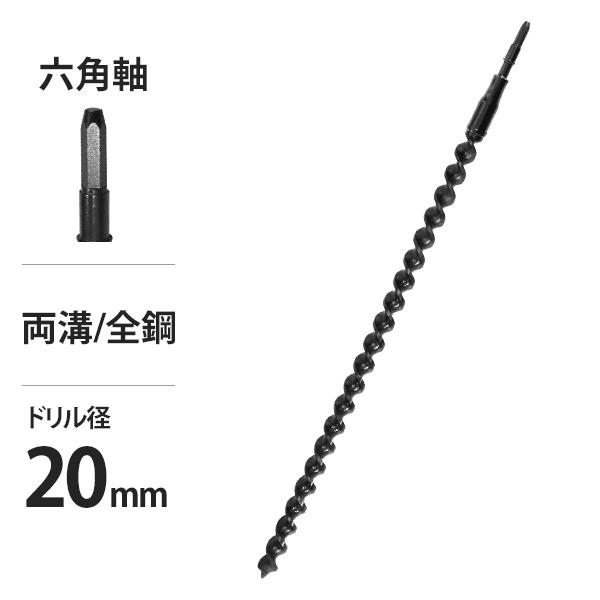 【在庫品】【返品不可】[穴掘機 アースオーガー 穴掘り機 足場用鋼管 建築単管] 当社オリジナルのアースオーガーです。お手持ちの電動ハンマードリルに地面の穴あけ作業にご使用いただけます。オーガーは両溝・全鋼仕様となっており掘削しにくい土壌に...