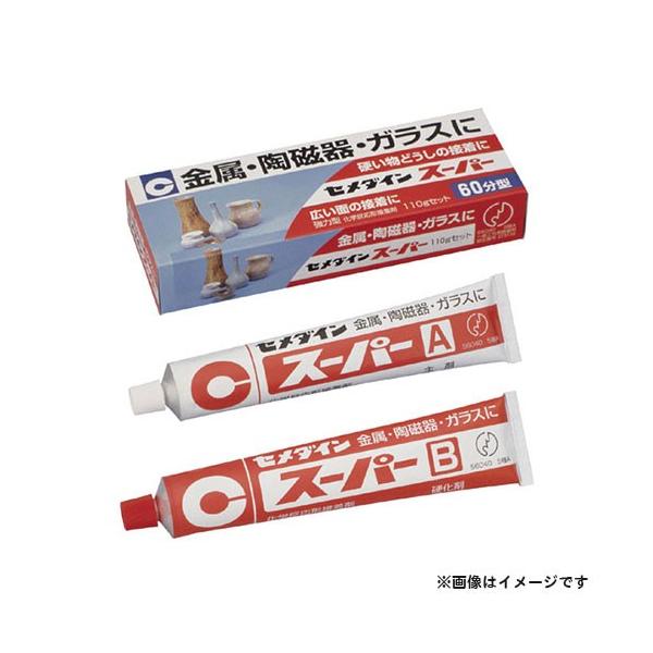 【取寄品】[接着剤　ボンド]■特長・混合後硬化がはじまるまで60分あり、広い面積の接着補修に便利です。・耐水性・耐熱性に優れています。■仕様・商品サイズ：60×171×31(mm) ・重量：150g ・容量：110gセット ・主成分：エポキシ樹脂