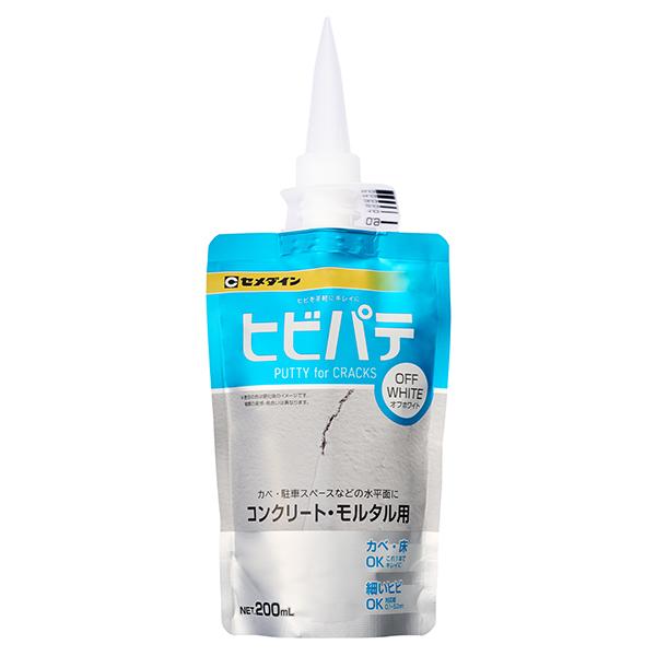 【取寄品】[壁 ひび割れ 補修]ヒビを手軽にキレイに●コンクリート、モルタルのヒビ補修に。●壁用・地面用、また屋内・屋外兼用です。●細かいヒビにも使えます（対応幅0.1mm〜5.0mm）。●パテの押し込み、表面のならしができるクラックスケー...