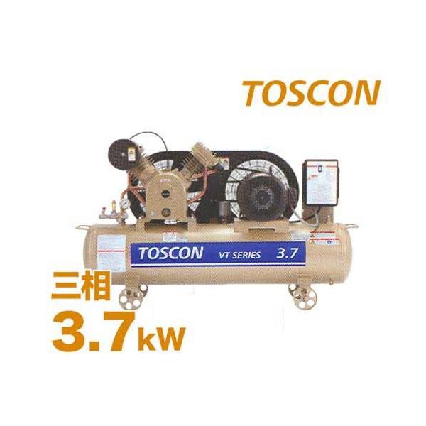 TOSHIBA 東芝 TOSCON 給油式エアコンプレッサー VT105/6-37T TOSHIBA 東芝 TOSCON 給油式エアコンプレッサー VT105/6-37T