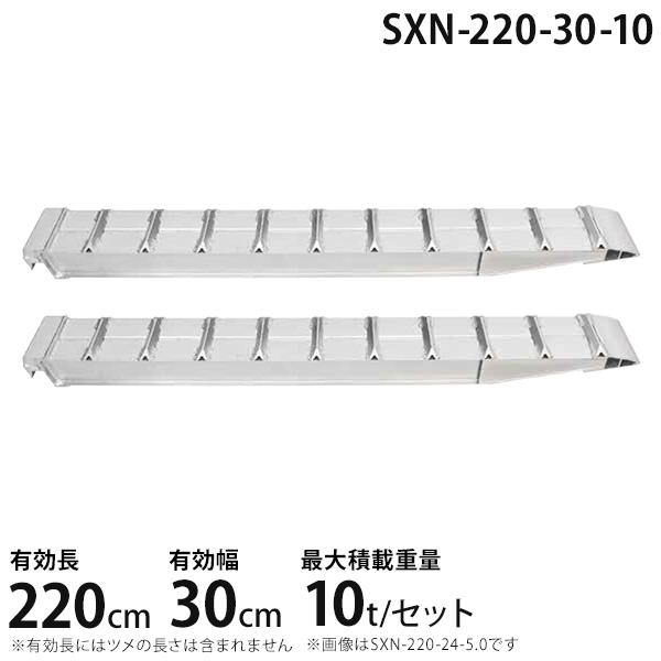 昭和ブリッジ アルミブリッジ 2本組セット SXN-220-30-10 (220cm/幅 