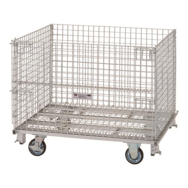 TRUSCO中山 TRUSCO ネットパレット 車輪付 1200X1000X995 クロムフリー 