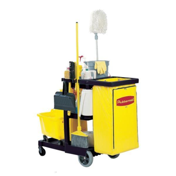 ■ERECTA ジャニターカート〔品番:617388〕【4219121:0】[直送DS][店頭受取不可] Rubbermaid（ラバーメイド） ジャニターカート 617388 [6173-88][r20