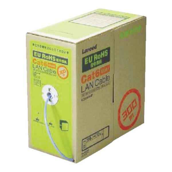 ■ELECOM EURoHS指令準拠LANケーブル300m/リール巻ブルー〔品番:LDCT6BU300RS〕【5394635:0】[店頭受取不可] ELECOM（エレコム） EURoHS指令準拠LANケーブル300m/リール巻ブルー