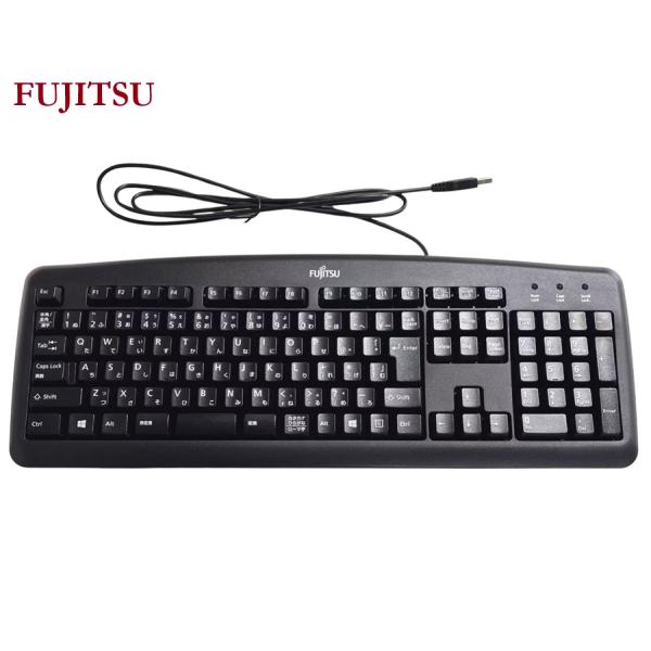 ●ブランド：Fujitsu●MODEL:KU-0325●配列：英語/日本語●接続方式: 有線●デバイスインターフェース: USB●キーボードレイアウト：QWERTY●ケーブル長: 約1.5 m●外形寸法：約460mm x 160mm x 2...