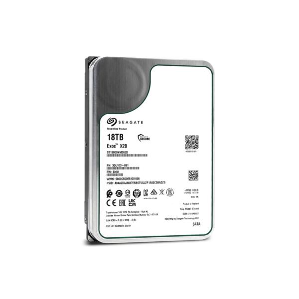 Exos 「メーカー再生品」SEAGATE X20 内蔵HDD ST18000NM003D 18TB 3.5 