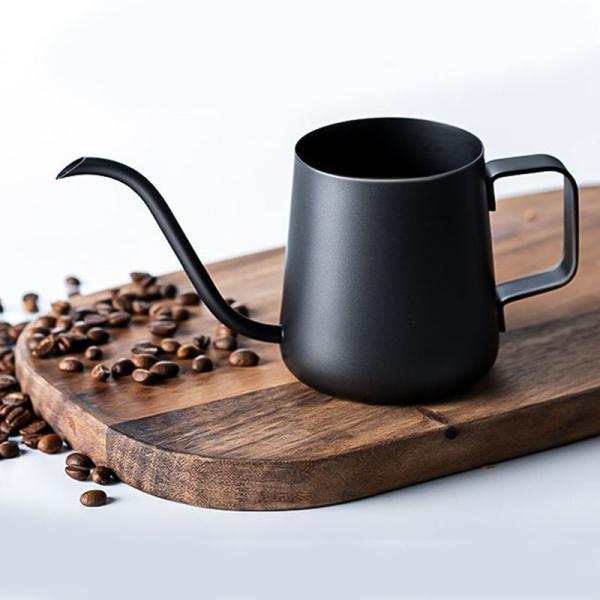ドリップポット 黒 　350ml　ブラック ステンレス　ドリップケトル