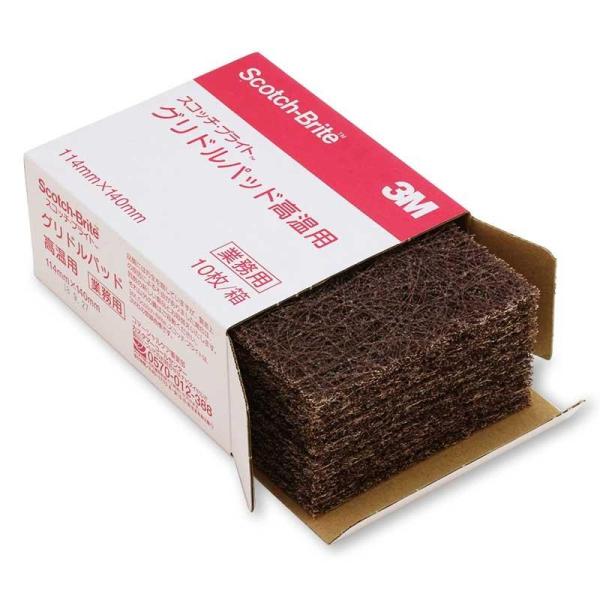 ・グリドル（鉄板）専用の汚れ落としパッドです。・研磨剤付きグラスファイバー不織布の働きで、焦げ付きを効果的に落とし、金属本来の光沢を取り戻します。・耐熱温度は220℃ですので、営業中でも温度を下げずに作業できます。・切れ味も鋭く、従来の砥石...