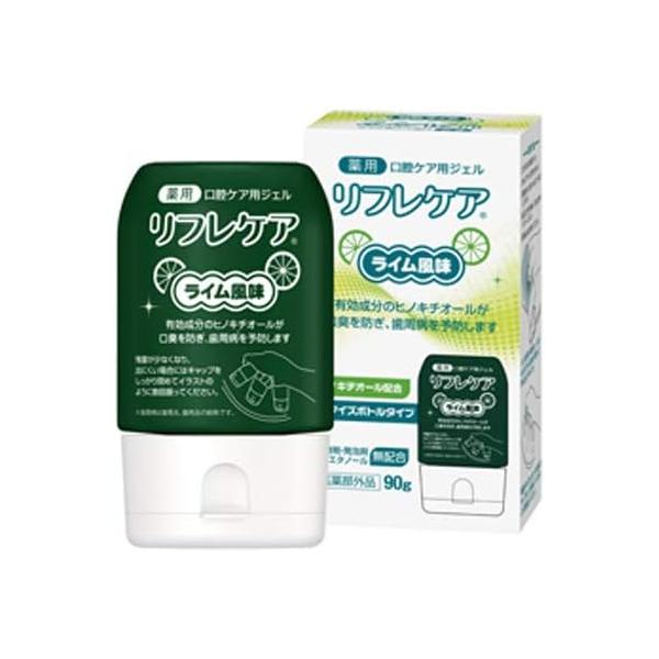 雪印ビーンスターク 医薬部外品 薬用・口腔ケア用ジェル リフレケア(ライム風味) 90g ● 有効成分のヒノキチオールが口臭を防ぎ、歯周病（歯周炎、歯肉炎）を予防します。● 研磨剤や発泡剤を配合していません。原材料・成分【成分】 溶剤:精製...