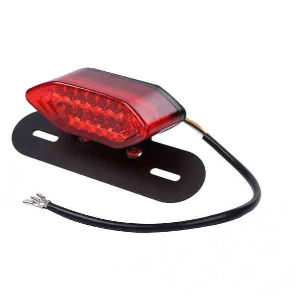 バイク 汎用 LED テールランプ 12V ウインカー 内蔵 ナンバー灯 ステー 
