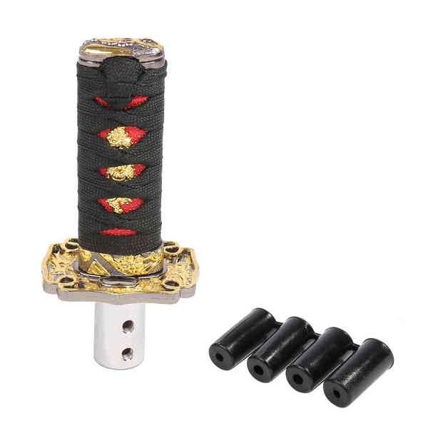 楽天市場】日本刀装具 大刀柄 新品 長約26CM 梵字縁頭 花紋目貫
