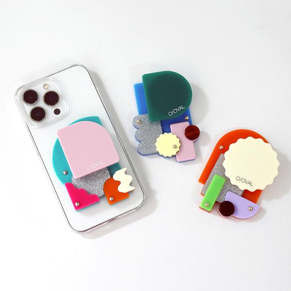 O/OVAL（オーバル） ACRYLIC SMARTPHONE GRIP / スマートフォン スマホ