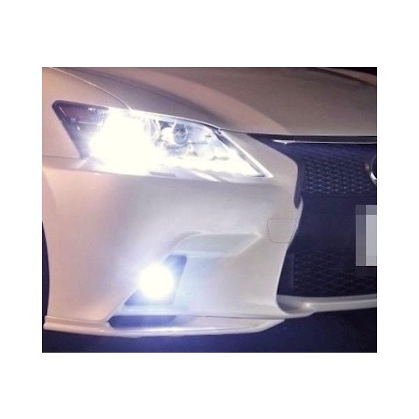 レクサスGS10系（前期）／LEDフォグランプ／POWER COB LED／クローム加工（ホワイト・イエロー）LEXUS GS10